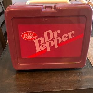 Dr Pepper Plastic Lunchbox vintage